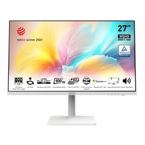 MSI Modern MD272QXPW 27 QHD IPS 100Hz-es monitor (9S6-3PB19H-212) fehér kép