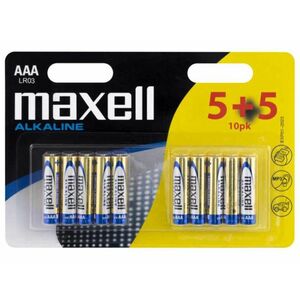 MAXELL LR03 AAA Alkálielem, 10db-os csomag (790254.00.CN) kép