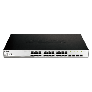 D-Link Smart+ Gigabit Switch 24x1000Mbps+4x1000/SFP (DGS-1210-28MP) kép