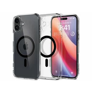 SPIGEN ULTRA HYBRID MAG műanyag telefonvédő iPhone 16-hoz (ACS08206) fekete kép