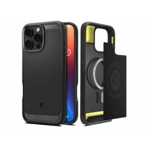 SPIGEN RUGGED ARMOR szilikon telefonvédő Apple iPhone 16 Pro-hoz (ACS08115) fekete kép