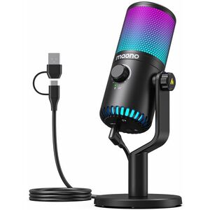 MAONO DM30 USB Streamer/Gamer mikrofon RGB - fekete kép