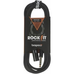 Bespeco ROCKIT Jack Stereo - XLR M cable 3 m kép