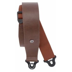 D'Addario Comfort Leather Auto Lock Guitar Strap Brown kép