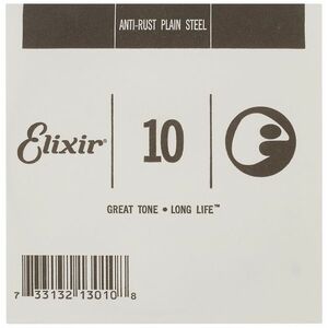 Elixir Anti-Rust Plain Steel Single .010" kép