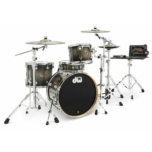 DWe 4-Piece Candy Black Burst Over Curly Maple Exotic Kit kép