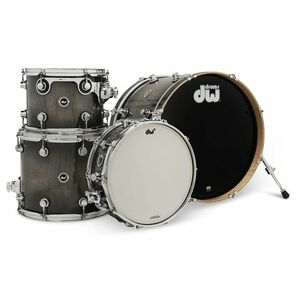 DWe 4-Piece Candy Black Burst Over Curly Maple Exotic Shell Kit kép