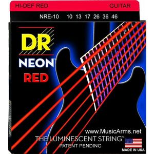 DR Strings NRE-10 Neon Elektromos gitárhúrok kép