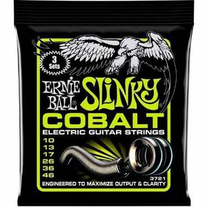 Ernie Ball 3721 Slinky Cobalt 3-Pack Elektromos gitárhúrok kép