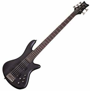 Schecter Stiletto Studio-5 See Thru Black Satin Elektromos basszusgitár kép