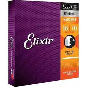 Elixir 11306 Nanoweb 16-70 Akusztikus gitárhúrok kép