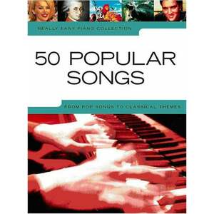 Music Sales Really Easy Piano: 50 Popular Songs Kották kép