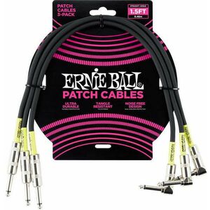 Ernie Ball P06076 45 cm Egyenes - Pipa Patch kábel kép