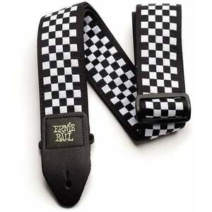 Ernie Ball Jacquard Strap EB Textil gitár heveder Black & White kép