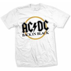 AC/DC Ing Back in Black Unisex White S kép