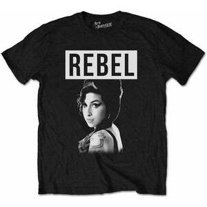 Amy Winehouse Ing Rebel Unisex Black S kép