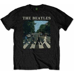 The Beatles Ing Abbey Road & Logo Unisex Black M kép