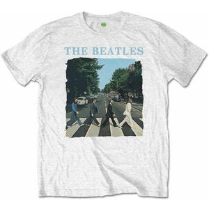 The Beatles Ing Abbey Road & Logo Unisex White 2XL kép