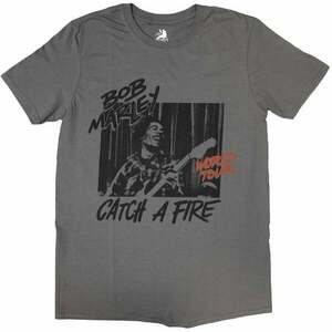 Bob Marley Ing Catch A Fire World Tour Unisex Charcoal Grey L kép