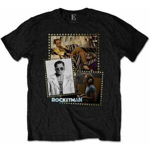 Elton John Ing Rocketman Montage Unisex Black L kép