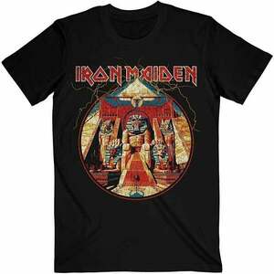 Iron Maiden Ing Powerslave Lightning Circle Unisex Black L kép