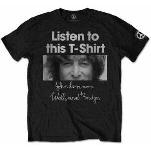 John Lennon Ing Listen Unisex Black M kép