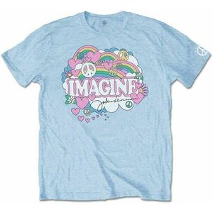 John Lennon Ing Rainbows, Love & Peace Unisex Light Blue M kép