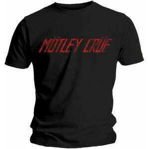 Motley Crue Ing Distressed Logo Unisex Black L kép