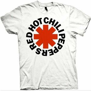 Red Hot Chili Peppers Ing Red Asterisk Unisex White M kép