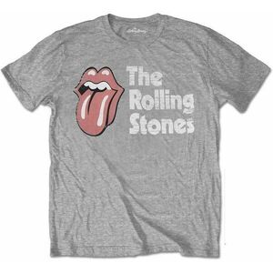 The Rolling Stones Ing Scratched Logo Unisex Grey L kép