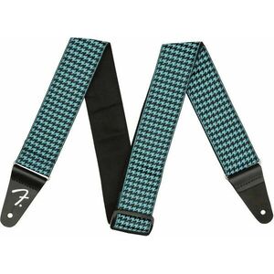 Fender Houndstooth Textil gitár heveder Teal kép