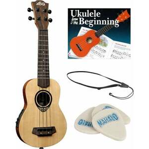 LAG TKU150SE SET Natural Szoprán ukulele kép