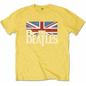 The Beatles Ing Drop T Logo & Vintage Flag Kids Yellow 3 - 4 év kép