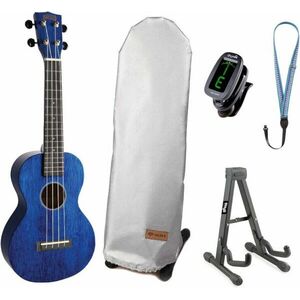 Mahalo MH2-TBU SET Trans Blue Koncert ukulele kép