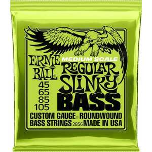 Ernie Ball 2856 Regular Slinky Nickel Wound Medium Scale Bass Strings 45-105 Basszusgitár húr kép