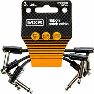 Dunlop MXR 3PDCPR03 Ribbon Patch Cable 3 Pack 8 cm Pipa - Pipa Patch kábel kép