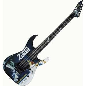 ESP LTD KH-WZ Kirk Hammett Signature Black with Graphic Elektromos gitár kép