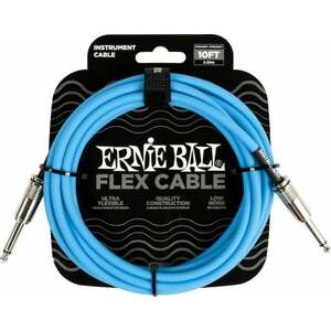 Ernie Ball Flex Instrument Cable Straight/Straight 3 m Egyenes - Egyenes Hangszórókábel kép