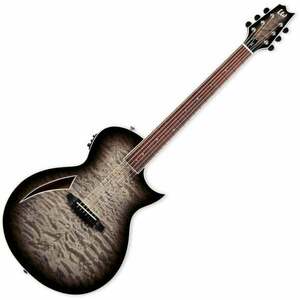 ESP LTD TL-6 QM Charcoal Burst Elektroakusztikus gitár kép