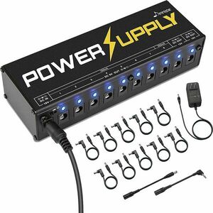 Donner EC812 DP-1 10 Isolated Output Guitar Effect Pedals Power Supply Gitáreffekt tápegység kép