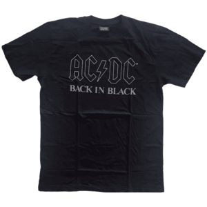 AC/DC Ing Back In Black Unisex Black M kép