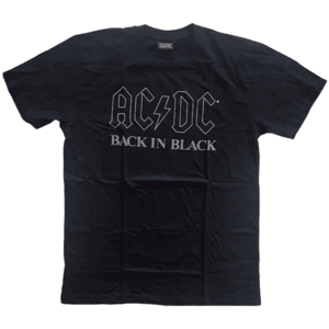 AC/DC Ing Back In Black Unisex Black 2XL kép