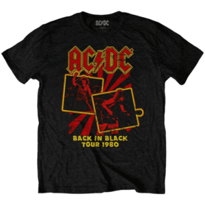 AC/DC Ing Back in Black Tour 1980 Unisex Black M kép