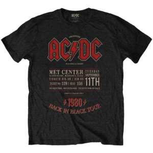 AC/DC Ing Minnesota '80 Unisex Black 2XL kép