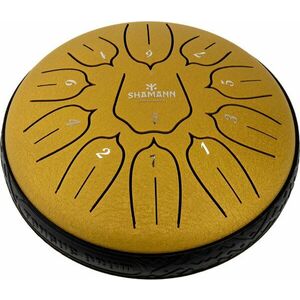 Shamann 6" 11 Notes D5-Major Gold Tongue Drum kép