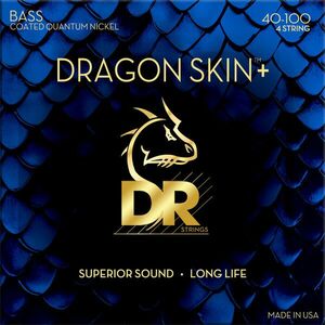 DR Strings Dragon Skin+ Coated Nickel Light 40-100 Basszusgitár húr kép