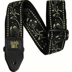 Ernie Ball Classic Jacquard Guitar/Bass Strap Textil gitár heveder Black Pleasant Pheasant kép