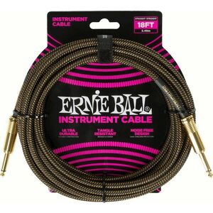 Ernie Ball Braided Instrument Cable Straight/Straight 5, 5 m Egyenes - Egyenes Hangszórókábel kép