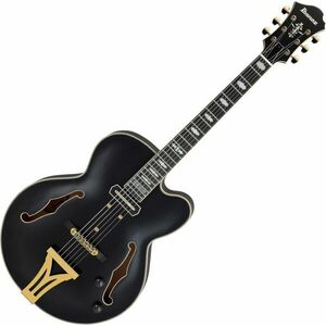 Ibanez PM3C-BKL Black Low Gloss Félakusztikus - jazz-gitár kép