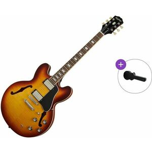 Epiphone ES-335 Figured SET Raspberry Tea Burst Félakusztikus - jazz-gitár kép